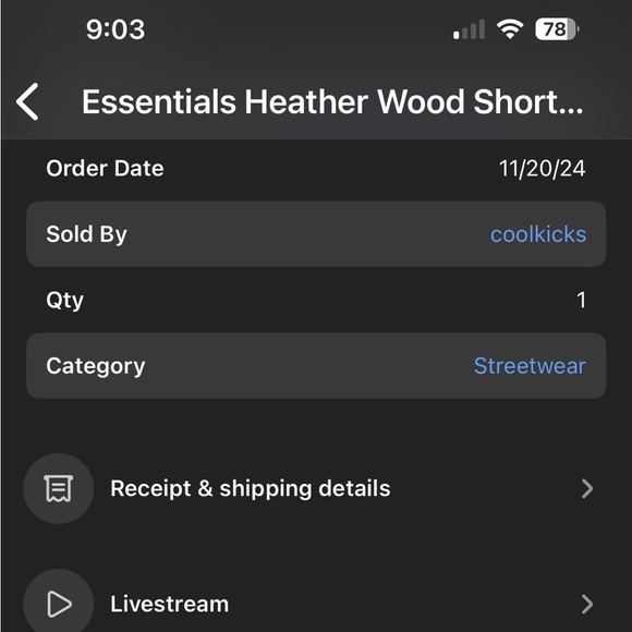 Fear of God Essentials Heather Wood Core Collection Shirt - Picture 4 of 4